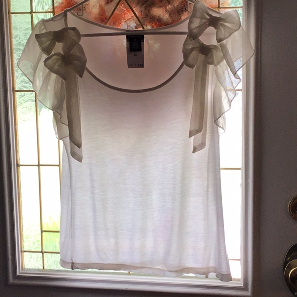 White size M T shirt Type Lace shirt